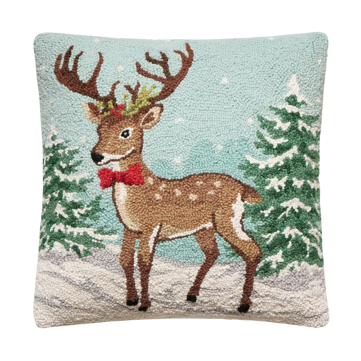 Snowing Reindeer Pillow