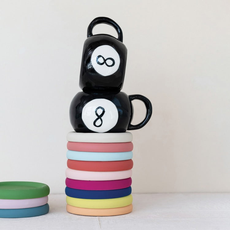 Multicolor Latex Coasters