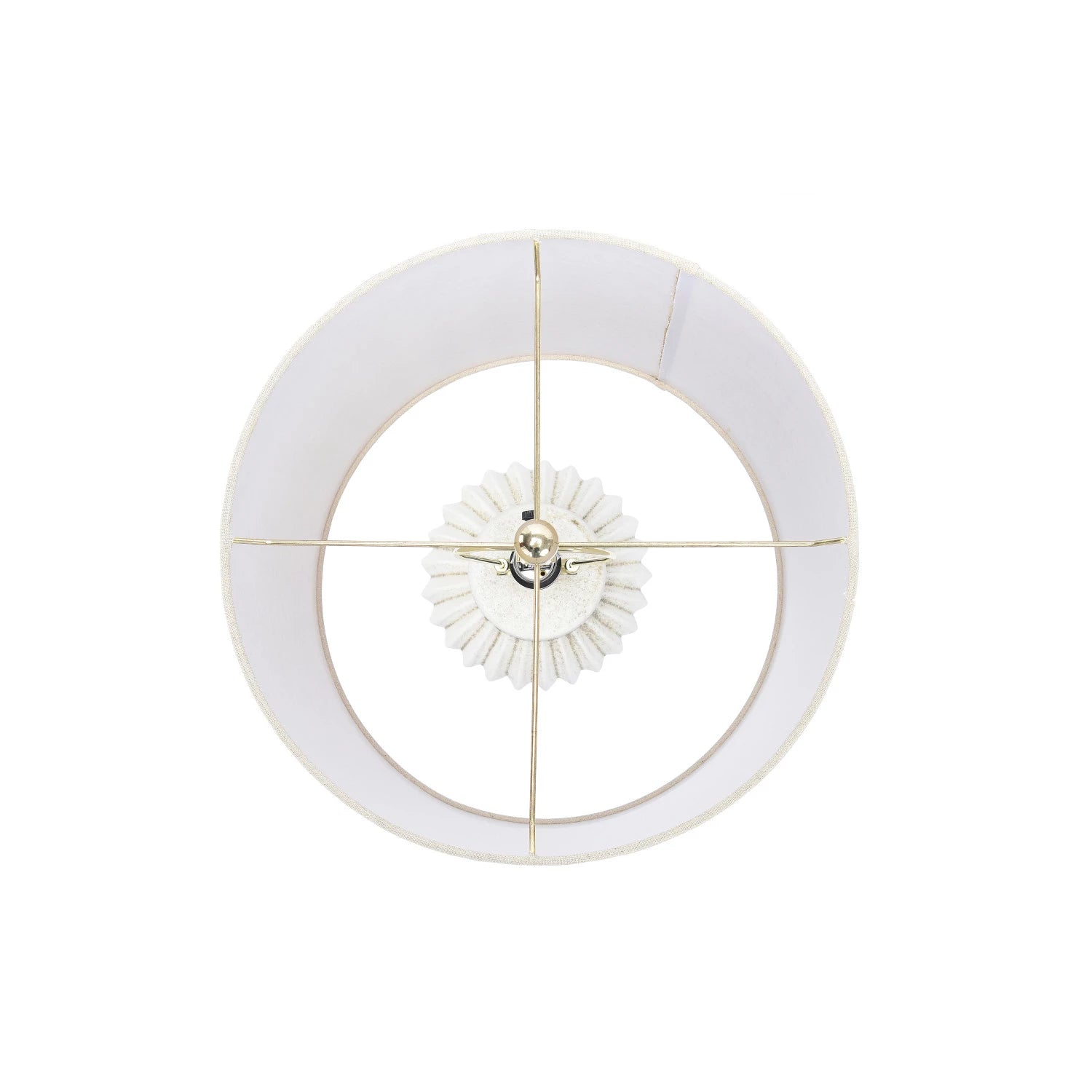 Fluted Terracotta Table Lamp