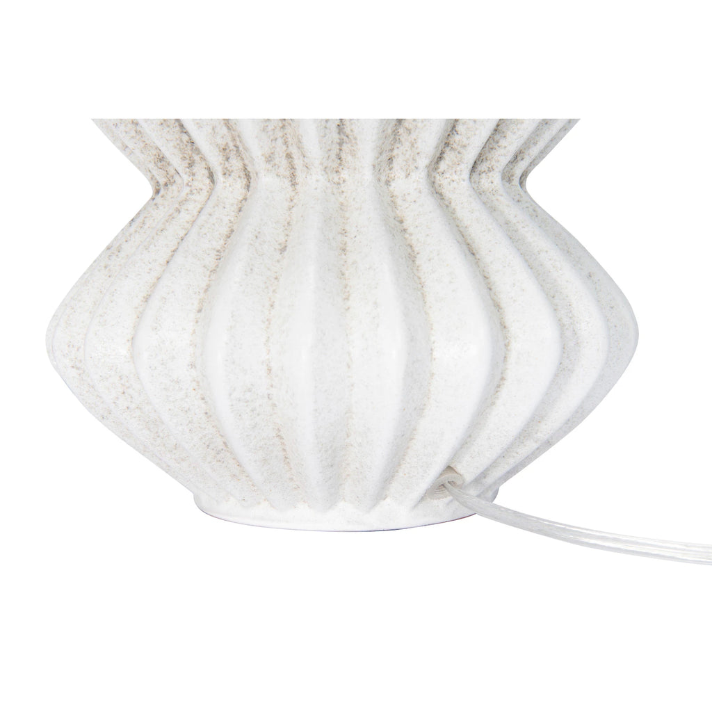 Fluted Terracotta Table Lamp