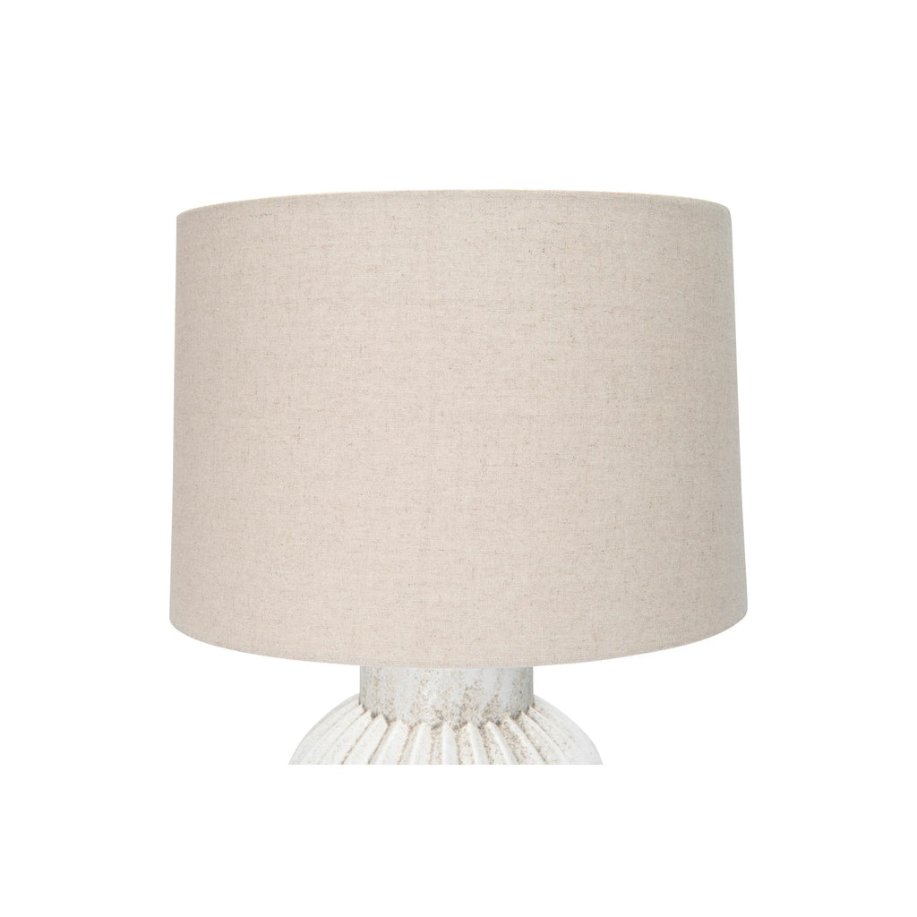 Fluted Terracotta Table Lamp
