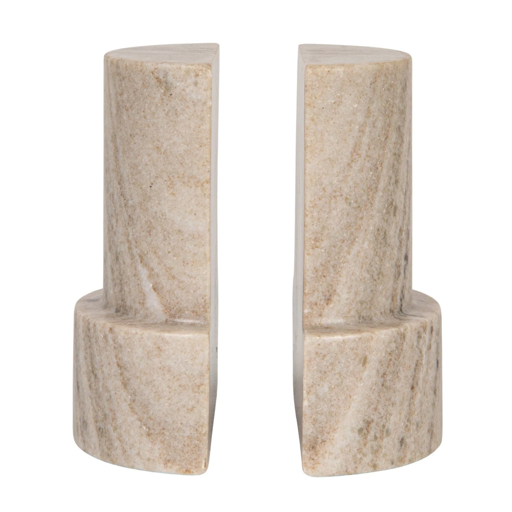 Marble Column Book Ends