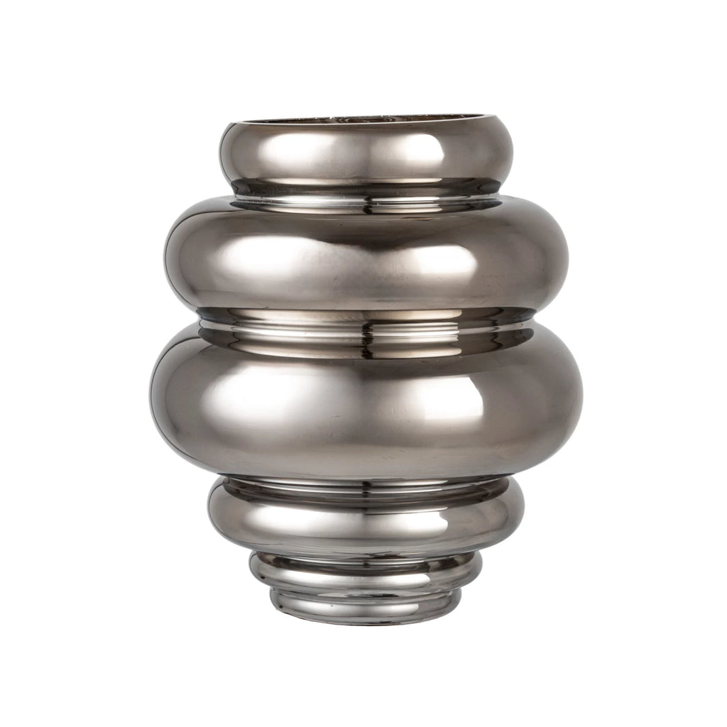 Chrome Glass Vase