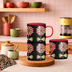 Casbah Bloom Pink Mid Century Mug