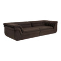 Brown sofa on a white background