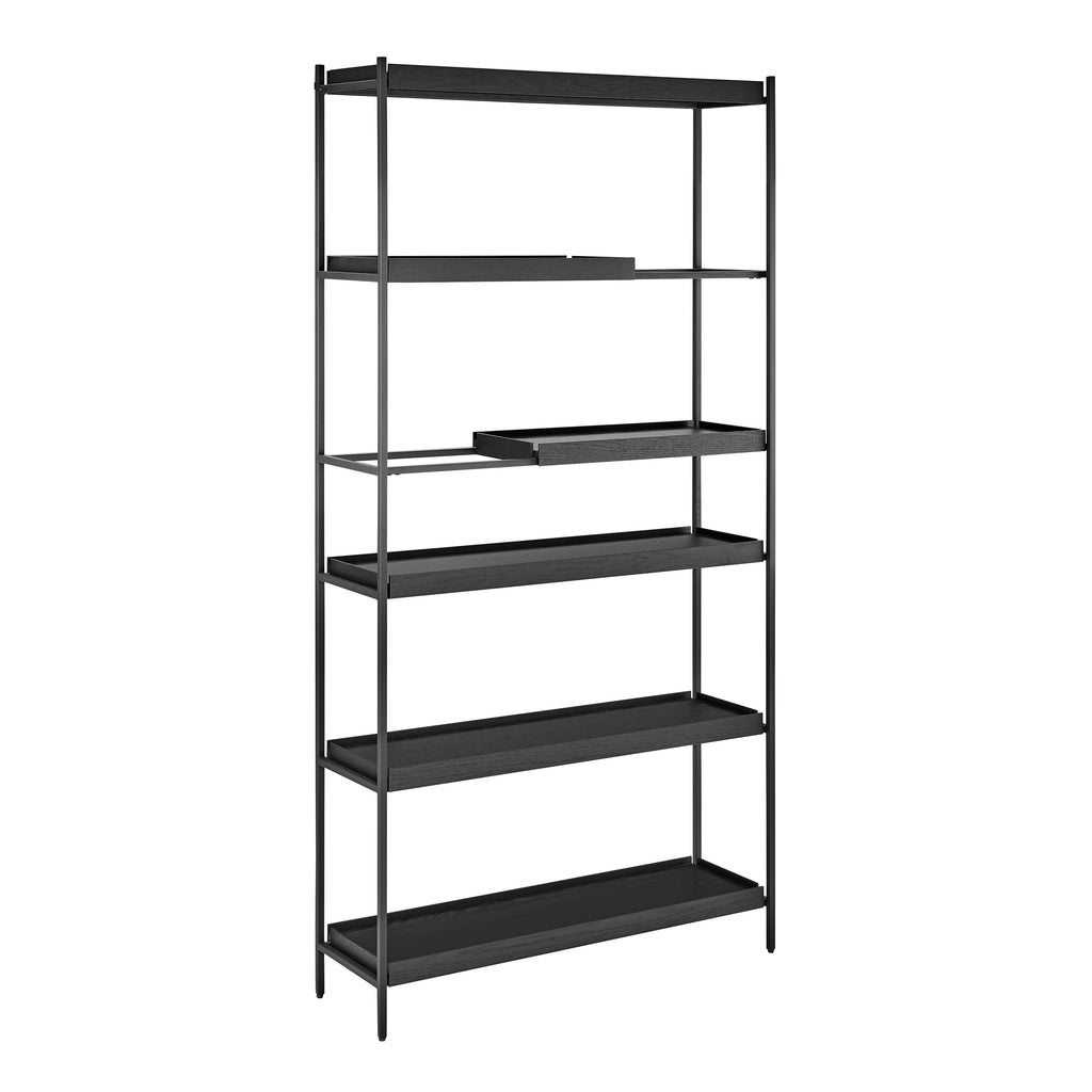 Black Shelving Unit