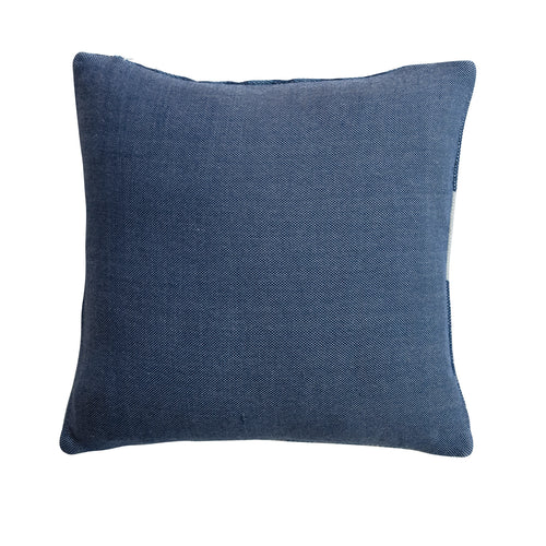 Blue Woven Pillow