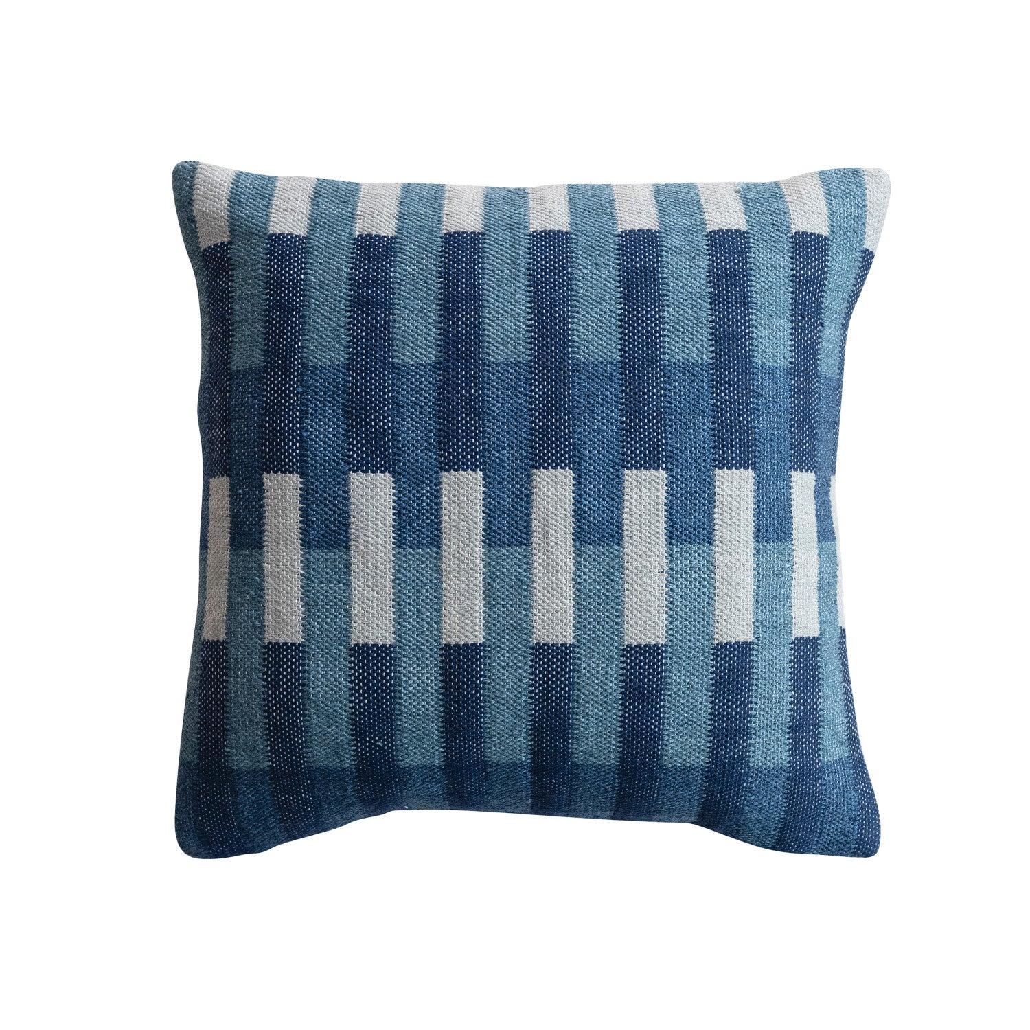 Blue Woven Pillow