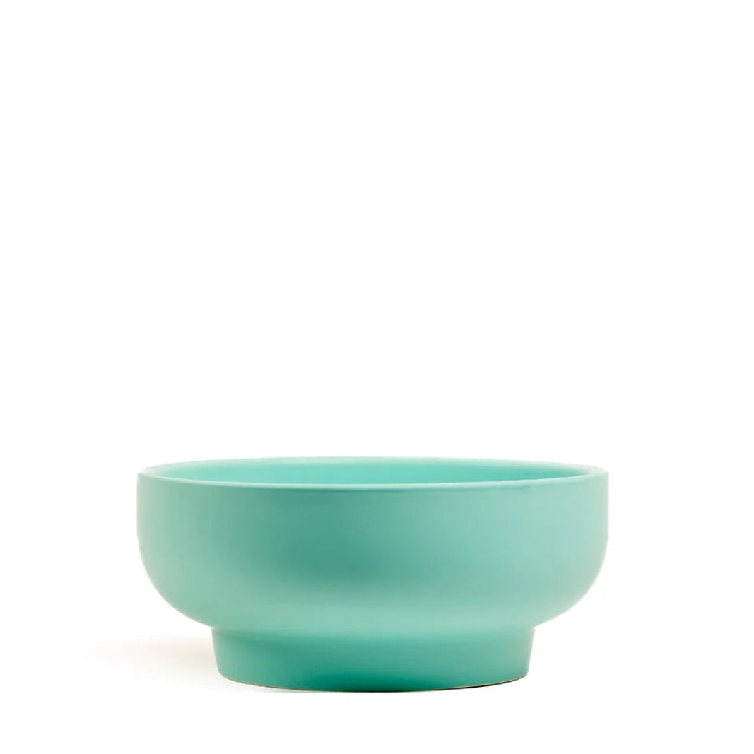 Sea Glass ceramic bowl on a white background
