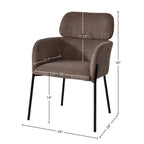 Corduroy Dining Chair Chairs LH Imports 