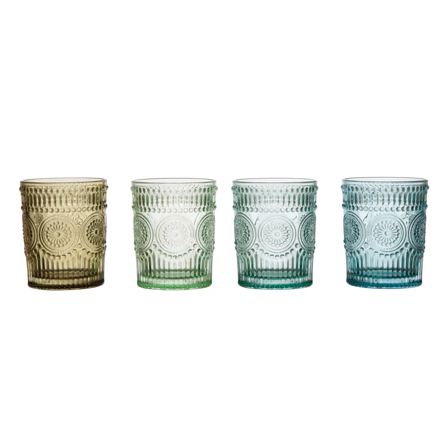 Embossed Glassware Set