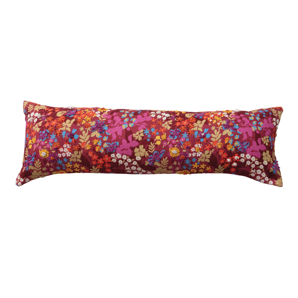 Floral Lumbar Pillow