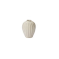 fluted white bud vase