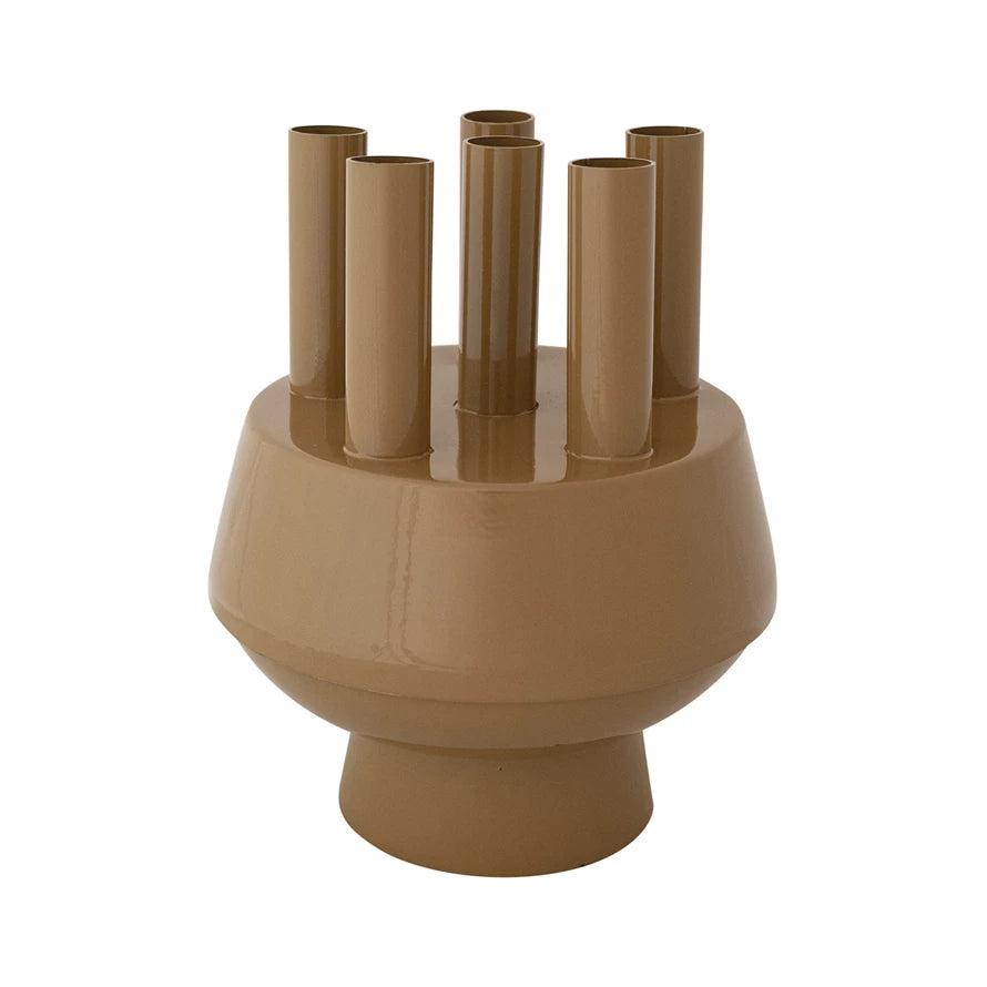 Camel Multi-Stem Vase
