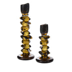 Dark Green Foundation Candleholder