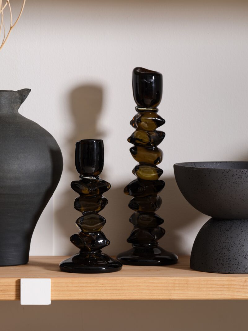 Dark Green Foundation Candleholder