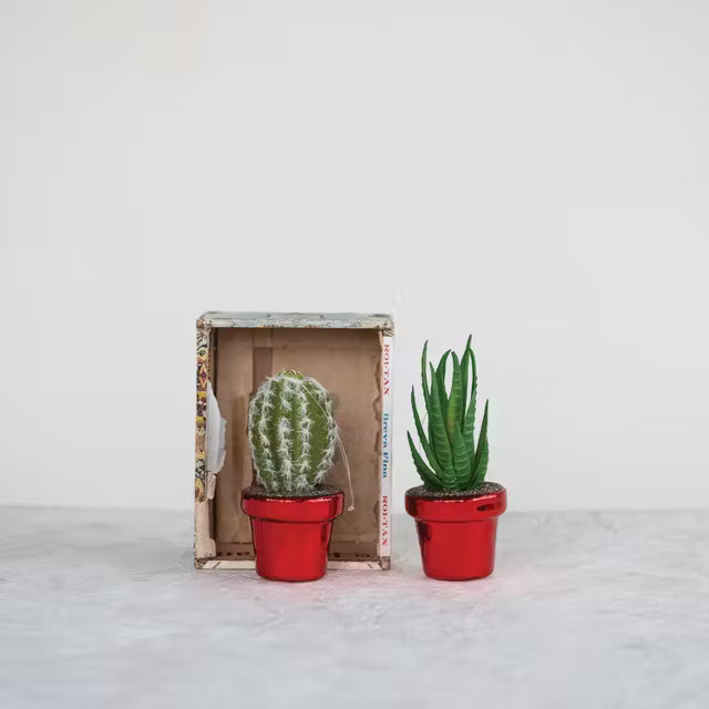 Potted Cactus Ornaments
