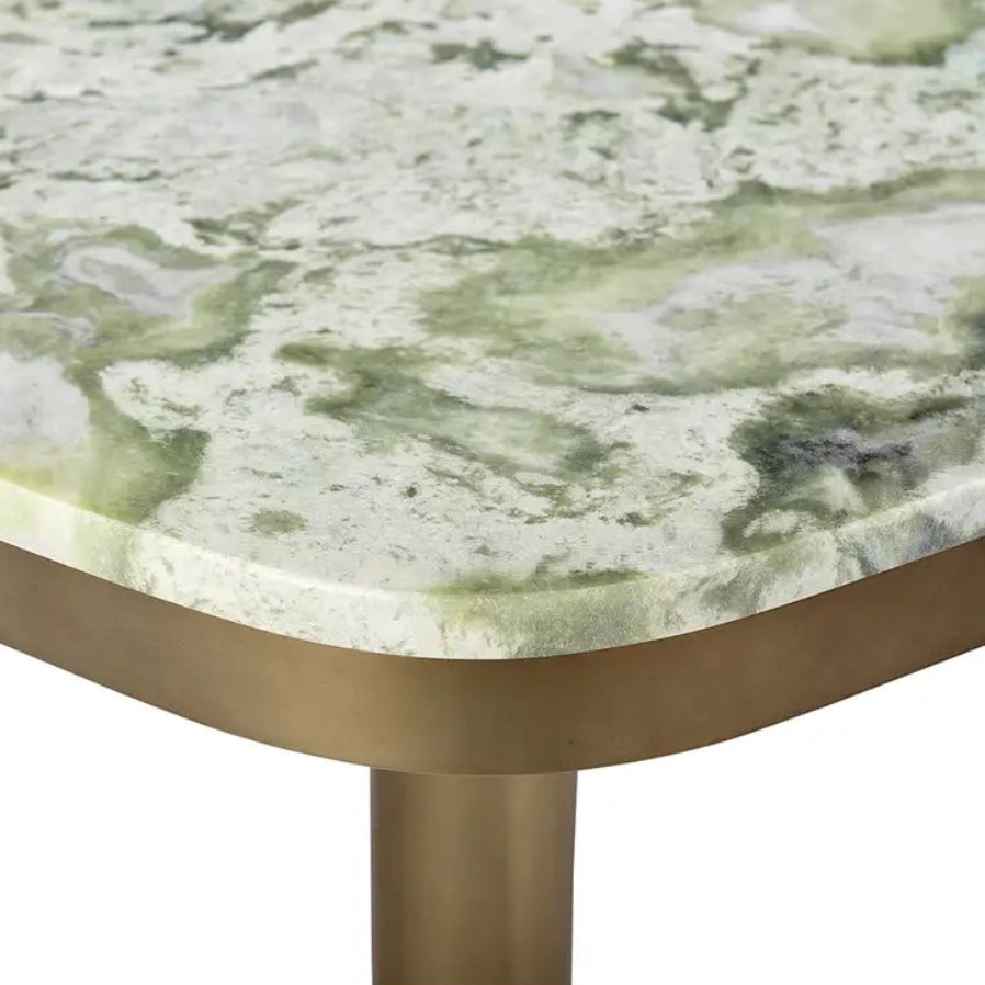 Green Marble Cafe Table