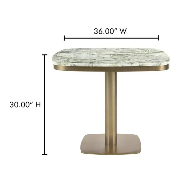 Green Marble Cafe Table