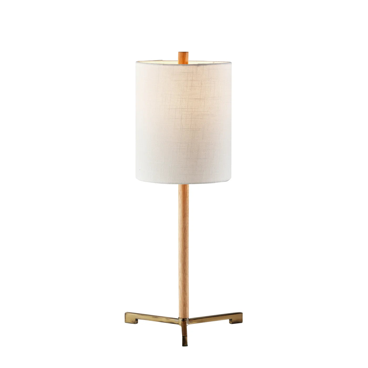 Wood and Brass Table Lamp - Maddox