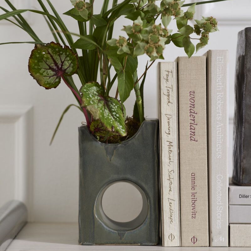 Sculptured Bookend - Green