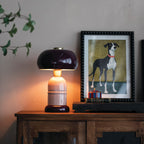 Enameled Purple Lamp