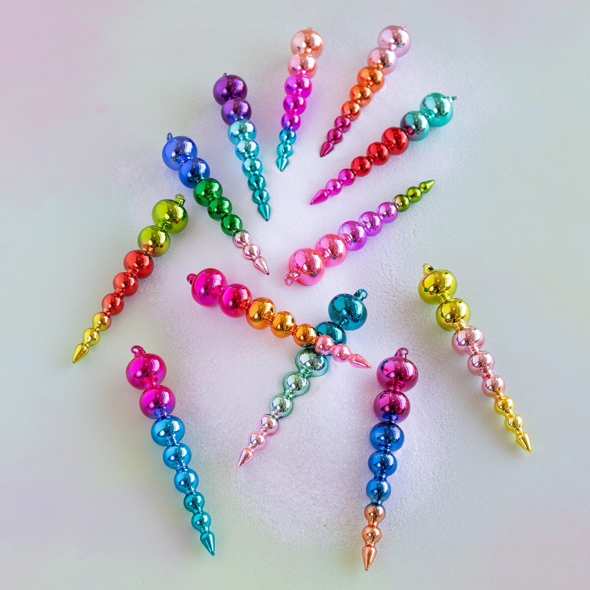 Rainbow Reflective Ombre Finial