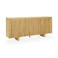 Slatted 4 Door Cabinet