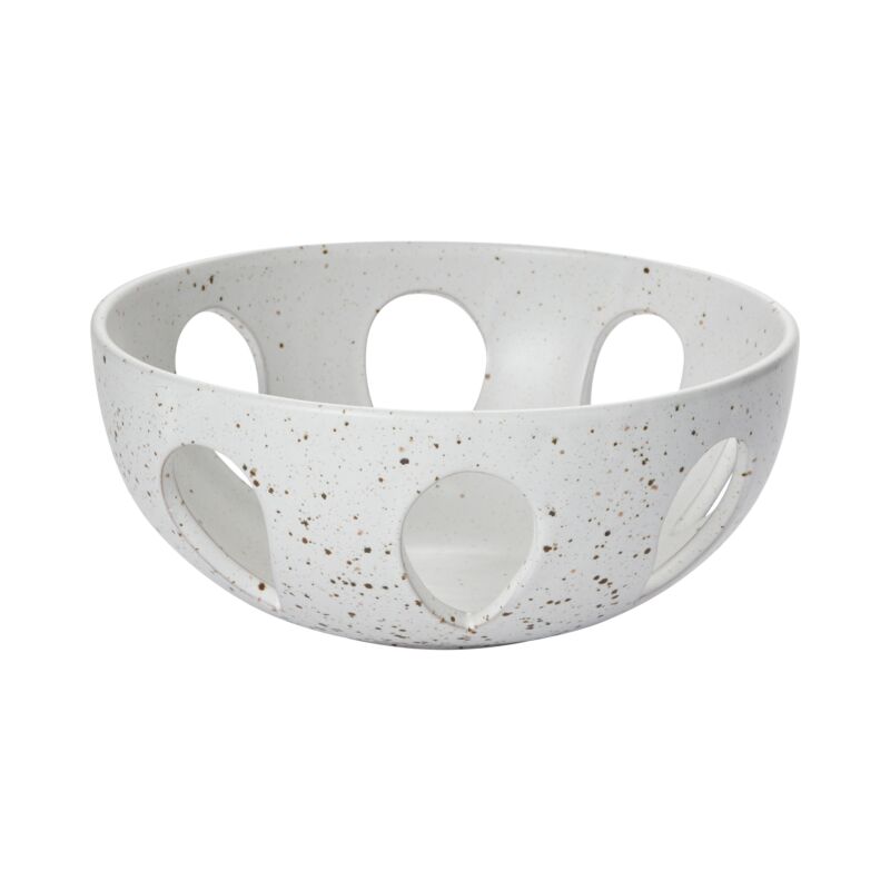 White Speckled Orchard Bowl