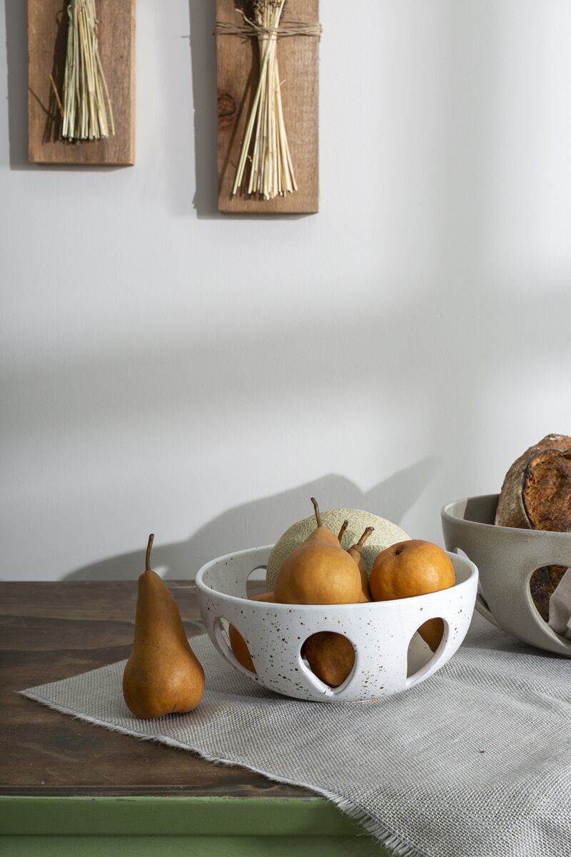 White Speckled Orchard Bowl