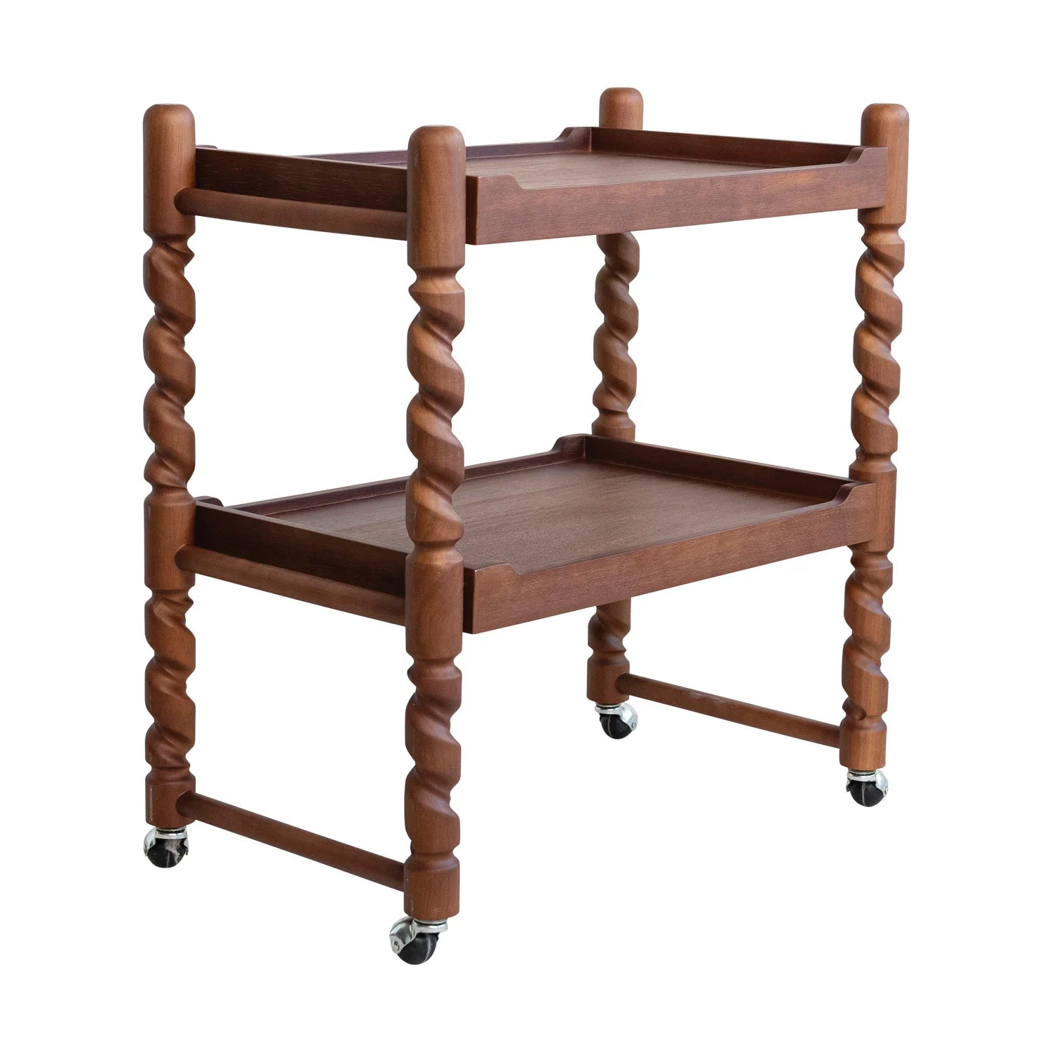 2-Tier Spiral Bar Cart