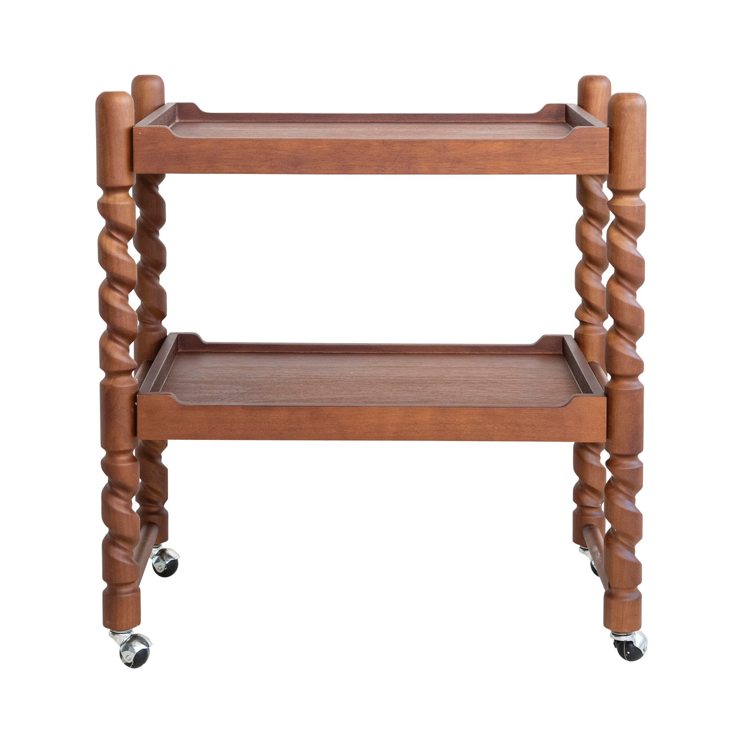 2-Tier Spiral Bar Cart